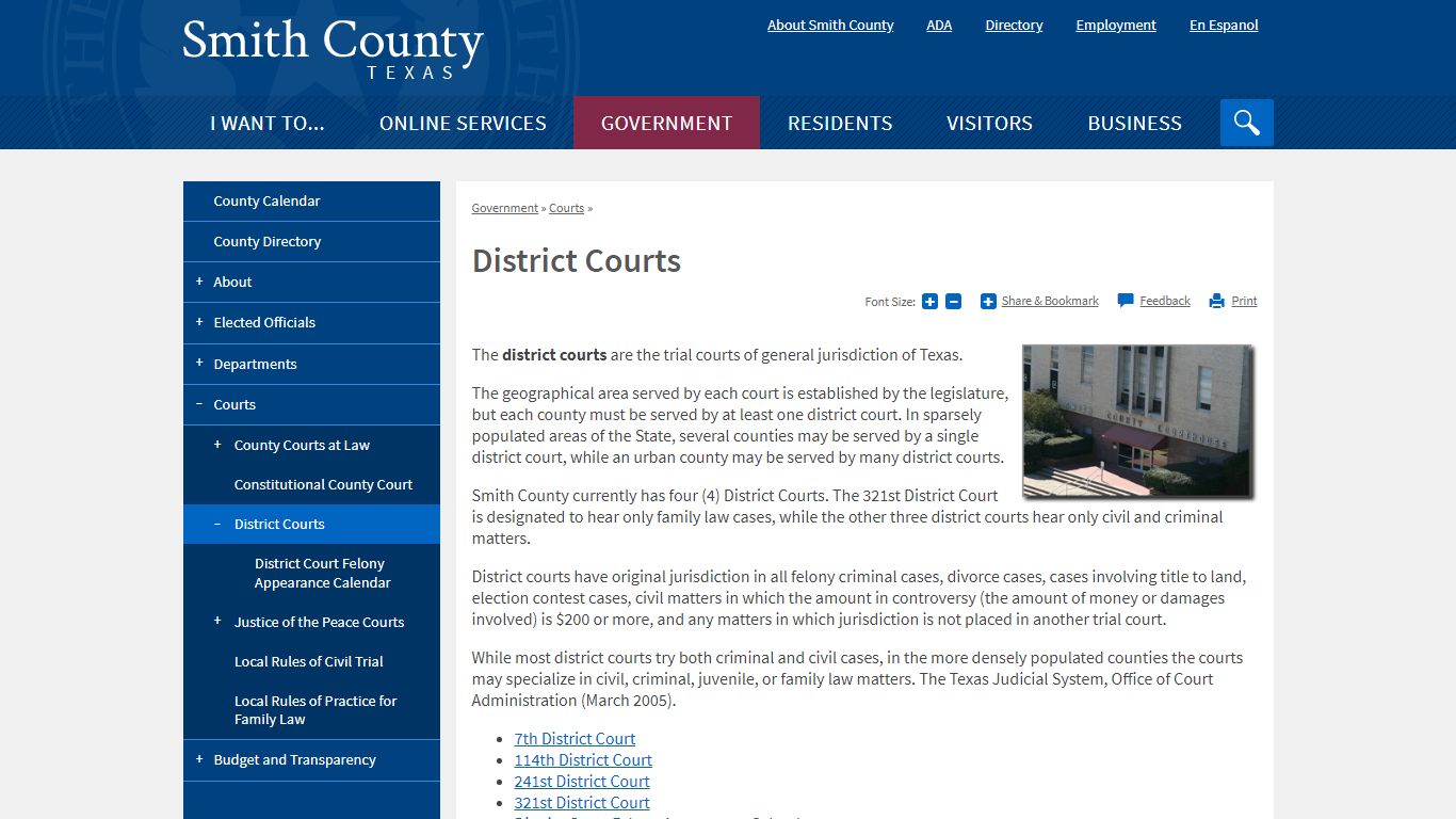 District Courts | Smith County, TX